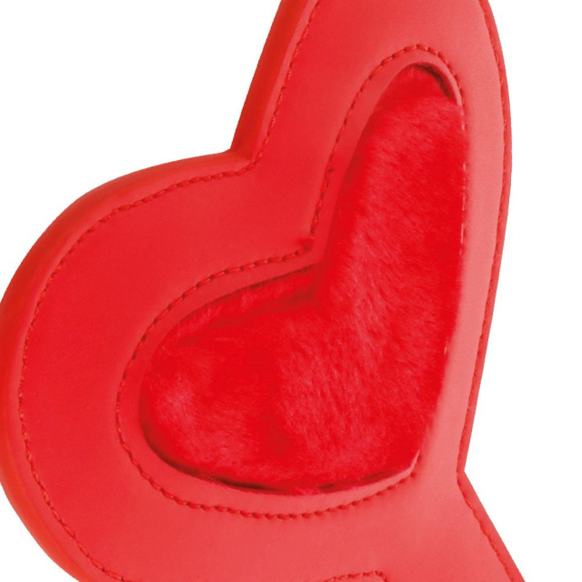 Darkness Fetish Red Paddle Love - Плеть, Czerwony, 34 cm