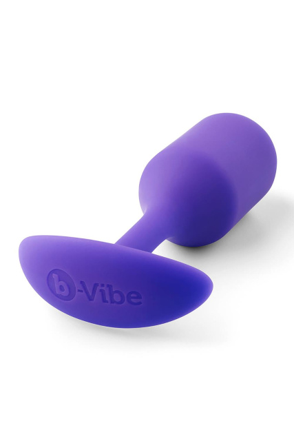 B-Vibe Snug Plug 2 - Korek analny, Fioletowy, 10, 5 cm