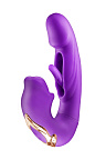 YOBA Kissy 3-in-1 Rabbit - Wibrator królik, Fioletowy, 17.6 cm