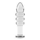 Скляний анальний фалоімітатор LoveToy Glass Romance, 14 см (прозорий)