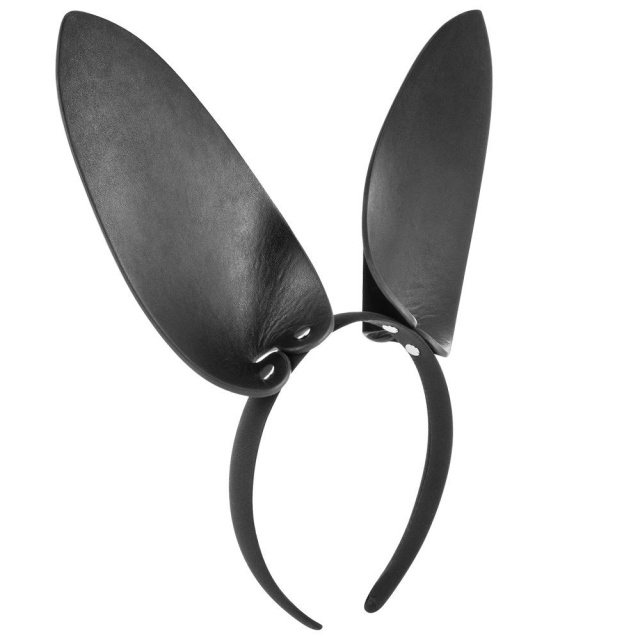 Fetish Tentation Bunny Headband - Uszy króliczka, Czarny, One size