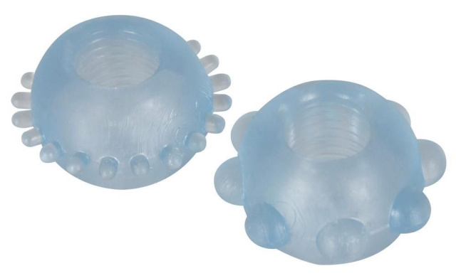 Набор эрекционных колец для пениса Cock Ring Set, 2 шт (голубой)