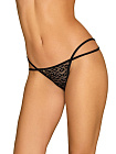Erotyczne stringi Obsessive Pantheria, S/M (czarny)