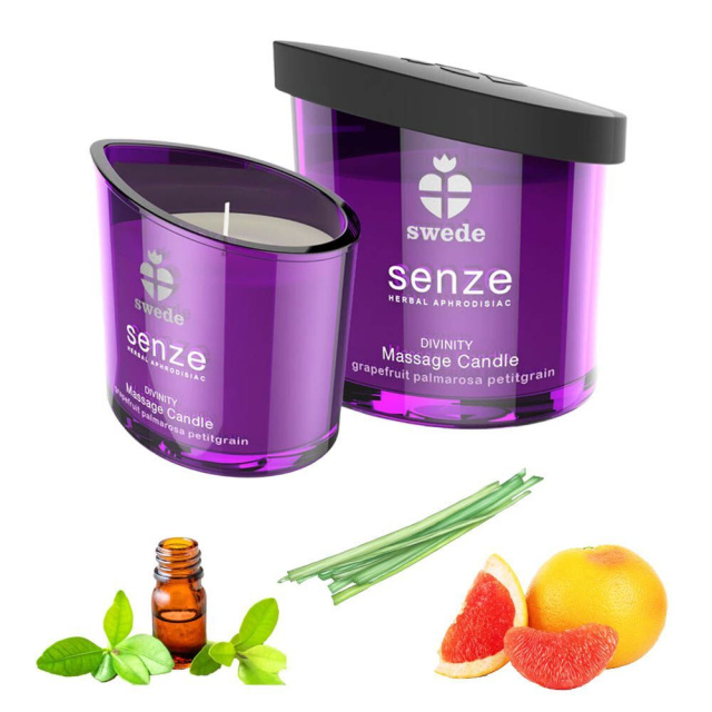 Swede Senze Divinity - Świeca do masażu, Róża, 50 ml