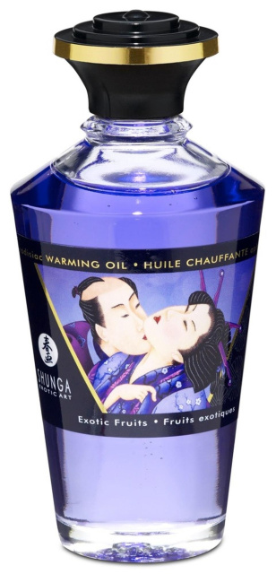 Зігрівальна масажна олія Shunga Aphrodisiac Warming Oil екзотичні фрукти, 100 мл