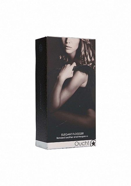 Флоггер Ouch! Elegant Flogger, 39 см (серый)