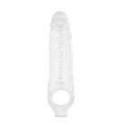Nasadka na penisa Super Me Mighty Sleeve With Ball Loop, 22 cm (przezroczysty)
