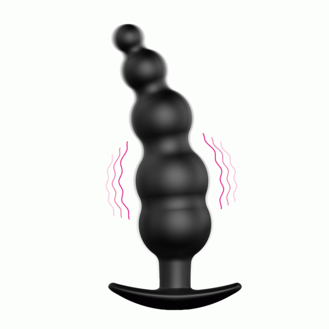 Pretty Love Special Anal Stimulation - Korek analny z wibracjami, Czarny, 11, 8 cm