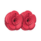 Teazers Vibrating Nipple Clamps - Zaciski na sutki, Czerwony, 5.2 cm