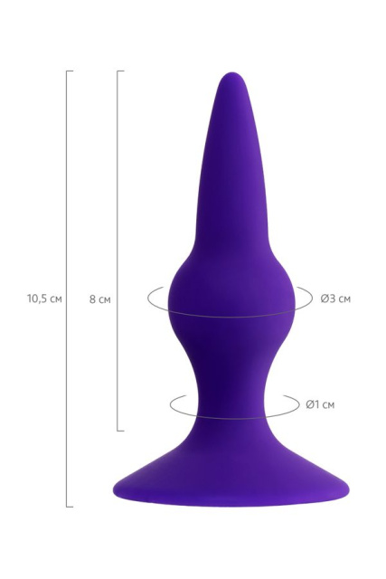 Korek analny ToDo Anal Plug Klapsy, 10.5 cm (fioletowy)