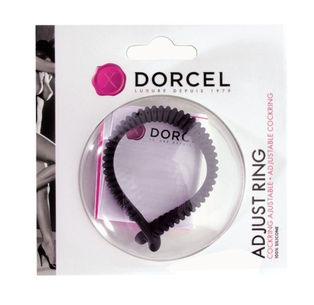 Dorcel Adjust Ring - Elastyczny pierścień erekcyjny, Czarny