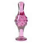 Korek analny Lovetoy Glass Romance GS17, 11,3 cm (różowy)