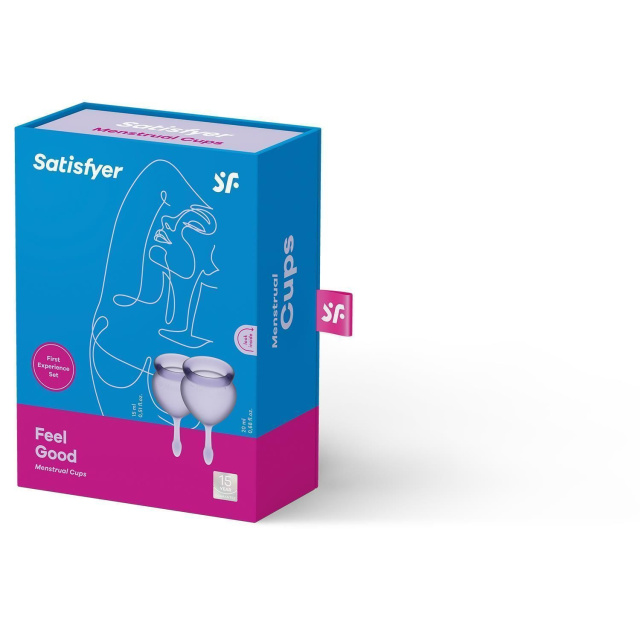 Набір менструальних чаш Satisfyer Feel Good, 2 шт (фіолетовий)