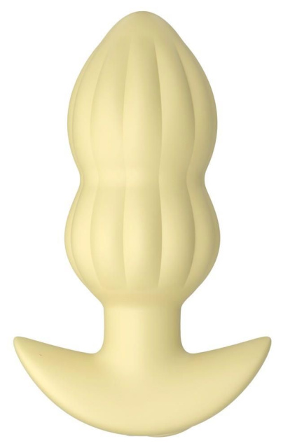 Анальна пробка Cuties Mini Butt Plug, 8 см (жовтий)