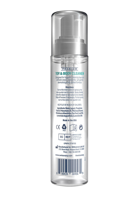 Swiss Navy Toy & Body Cleaner - Pianka do czyszczenia zabawek i ciała, 207 ml