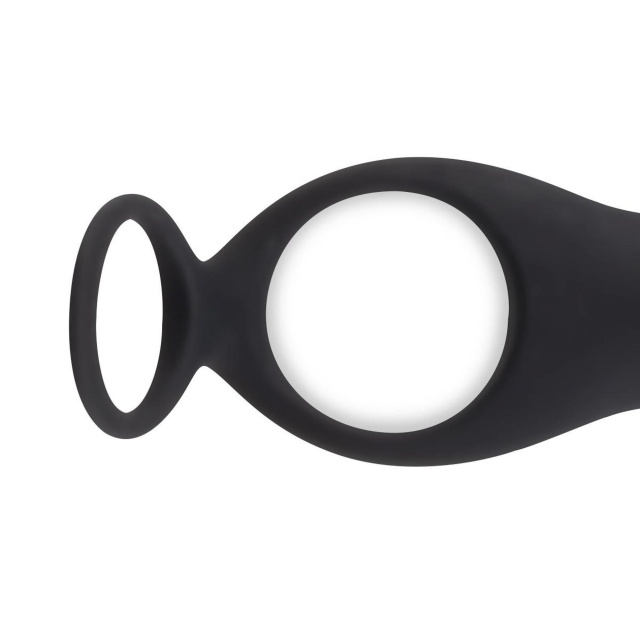 Стимулятор простаты Teazers Cock & Ball Ring, 7.5 см (черный)