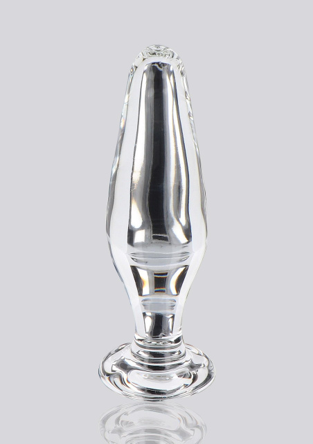 TOYJOY Glass Worxx Star Sparkler - Korek analny, Przezroczysty, 12 cm