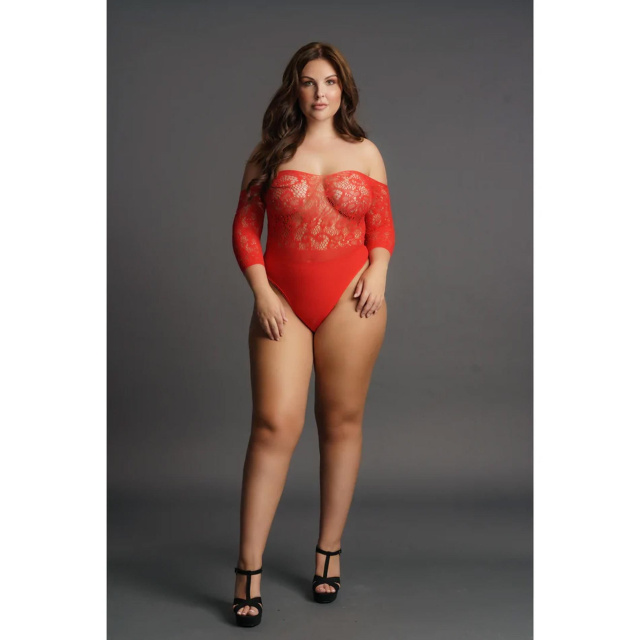 Le Désir Crotchless Rhinestone - Body, Plus Size