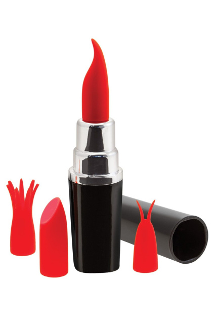 Wibrator łechtaczki Pleasures Lipstick, 11,2 cm (czerwony)