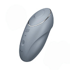 Вибратор для клитора Satisfyer Tap & Climax 1, 11 см (серый)