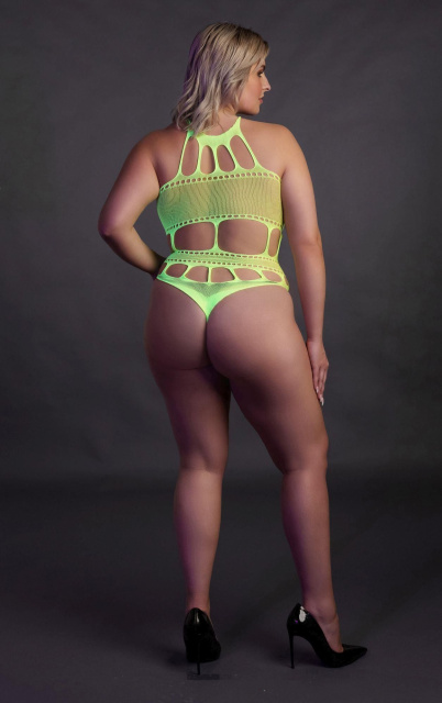 Боди Ouch! Grecian Neckline Neon, XL/XXXXL (зеленый)