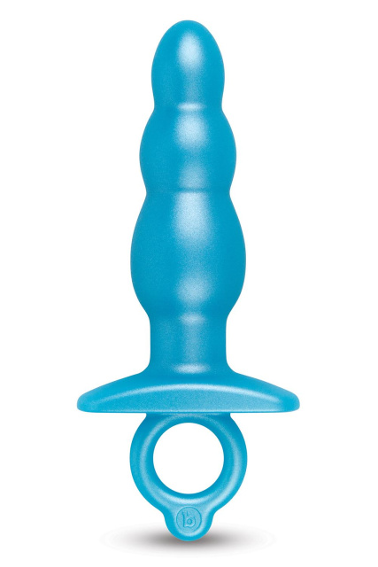 B-Vibe Butties - Korek analny, Niebieski, 14.3 cm
