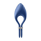 Ерекційне кільце Satisfyer Duelist Ring Vibrato, 14,2 см (синій)