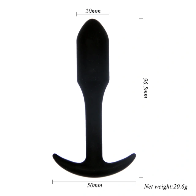 Power Escorts BR112 - Korek analny, Czarny, 9.6 cm