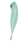 Вакуумный стимулятор клитора с вибрацией Satisfyer Twirling Pro+ (зеленый)