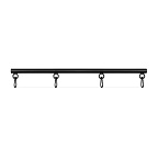 Фіксатор позиції Bedroom Fantasies Adjustable Spreader Bar (чорний)