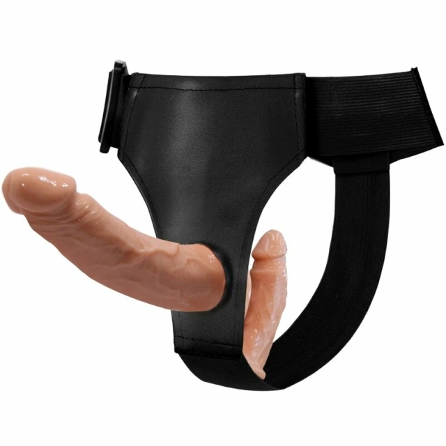 Страпон Baile Double Fun System, 13,5 см (телесный)
