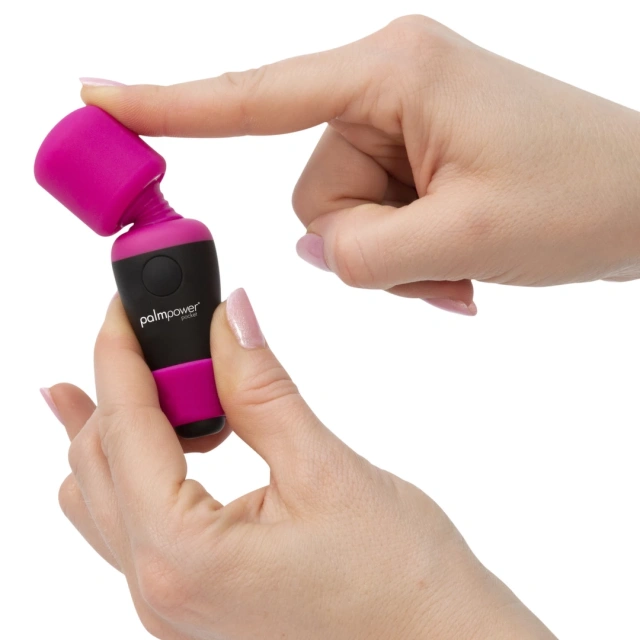 Palmpower Pocket Wand Massager -, Черный-Розовый, 9 cm