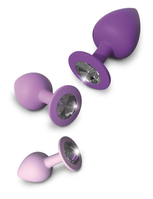 Fantasy For Her Her Little Gems Trainer - Zestaw korków analnych, Fioletowy, 8.1 cm