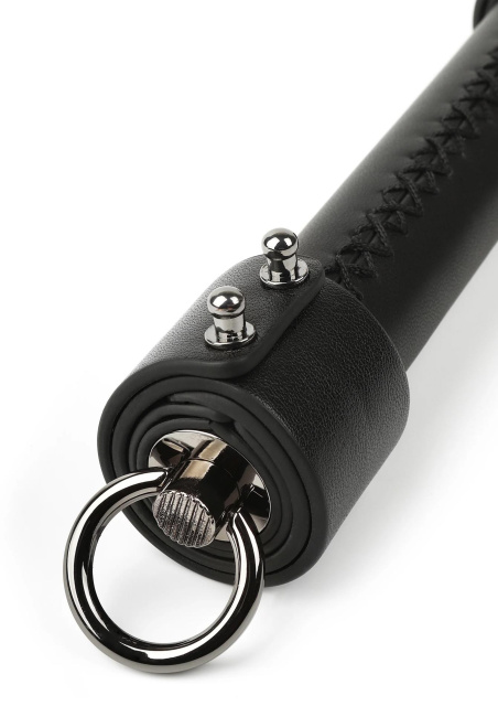 Флоггер Hidden Desire Genuine Leather Knot Flogger, 55 см (черный с красным)
