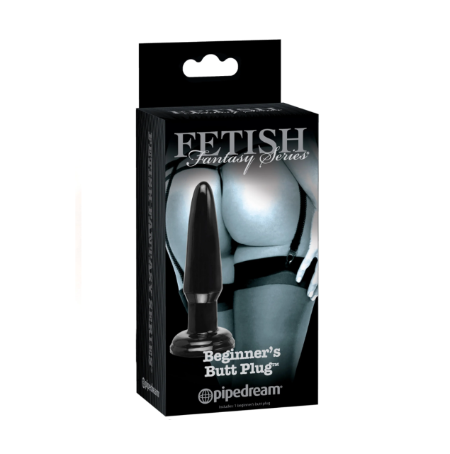 Pipedream Fetish Fantasy Series Beginner's Butt Plug - Korek analny, Czarny, 10, 8 cm