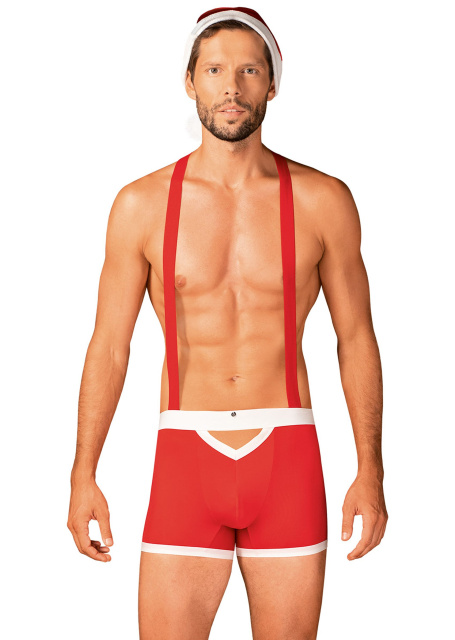 Kostium Santy Obsessive Mr Claus Set, L/XL (czerwony)