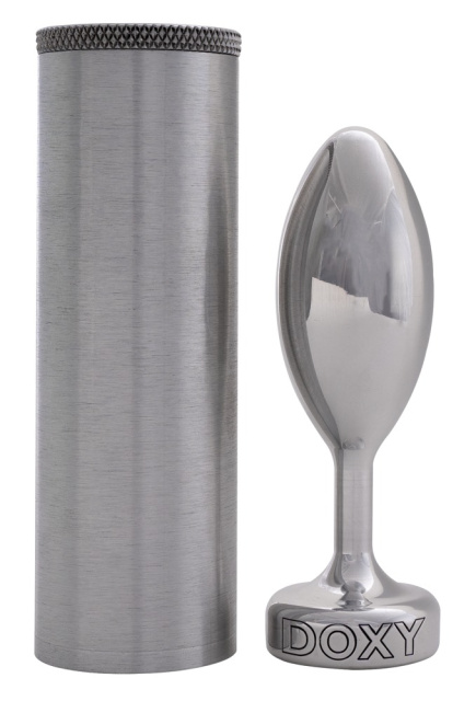 Korek analny Doxy Butt Plug Smooth, 11 cm (srebrny)