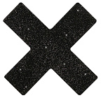Наклейки на соски Cottelli Collection Nipple Sticker X (чорний)