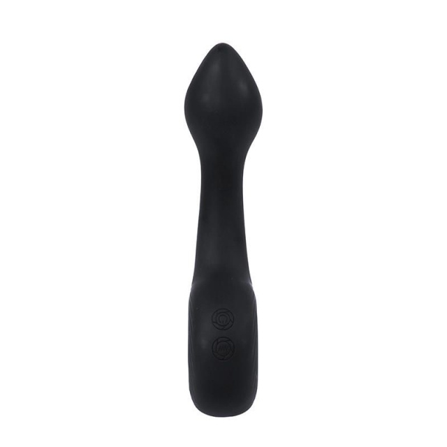 Fantasy Vibrating Anal Plug - Korek analny, Czarny, 14 cm