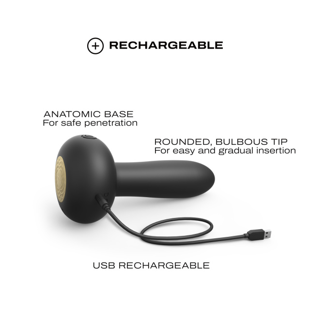 Pulsator Dorcel Deep Thrust, 14,3 cm (czarny)