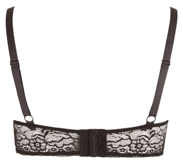 Бюстгальтер Cottelli Curves Shelf Bra lace, 95F (черный)