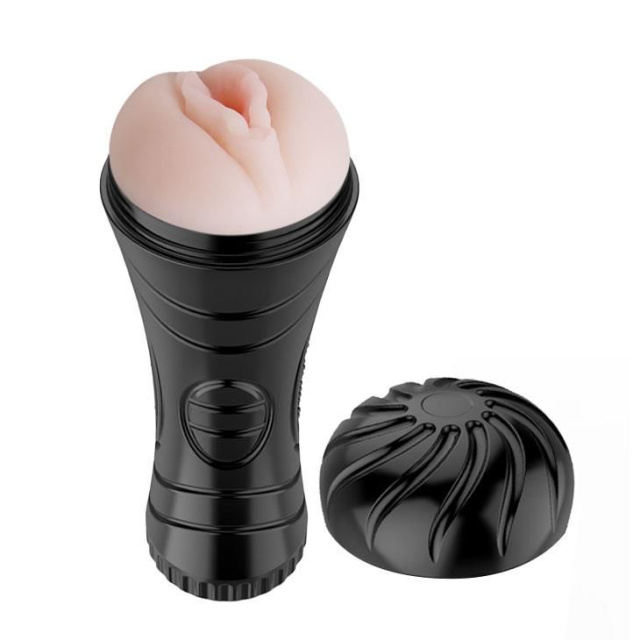 Мастурбатор з вібрацією Baile Cup Vibrating Pussy (тілесний)