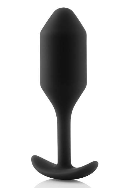 Korek analny B-Vibe Snug Plug 2, 10.5 cm (czarny)