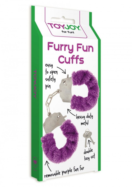 Наручники Furry Fun Cuffs, 28 см (бузковий)