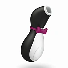 Вакуумный стимулятор клитора с вибрацией Satisfyer Pro Penguin Next Generation (черный)