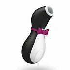 Satisfyer Pro Penguin Next Generation - Bezdotykowy stymulator łechtaczki z wibracjami, Czarny, 12 cm