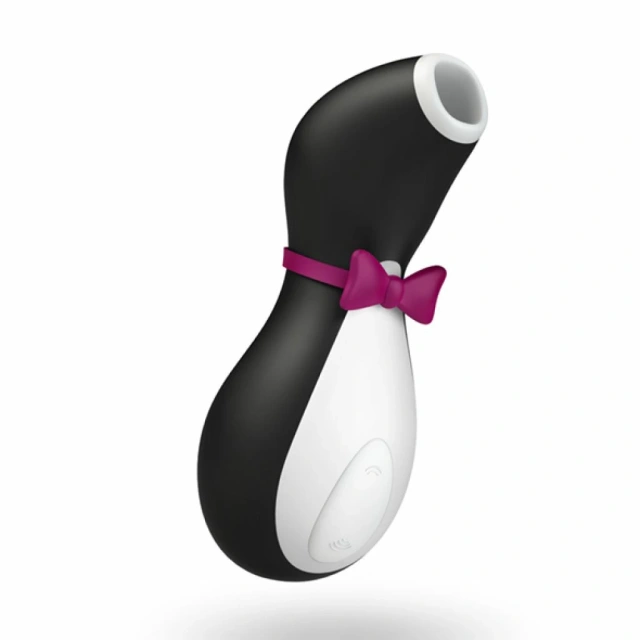 Вакуумний кліторальний стимулятор з вібрацією Satisfyer Pro Penguin Next Generation (чорний)