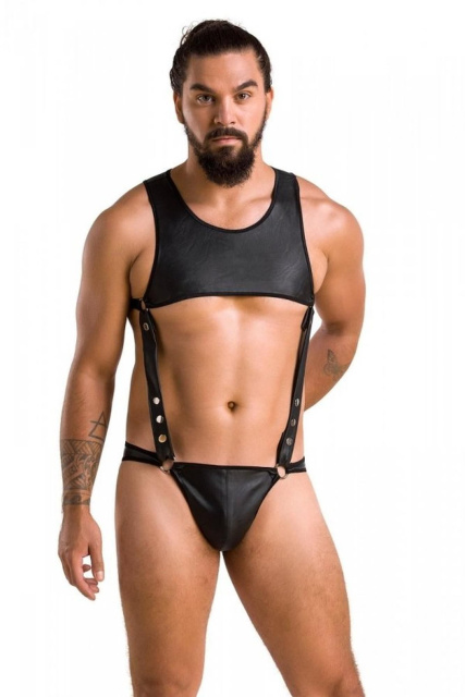 Чоловічий боді Passion Free Your Senses Adam 056, L/XL (чорний)