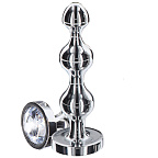 TOYJOY Anal Play Diamond Star Beads - Stymulator analny, Srebro, 11.7 cm, M