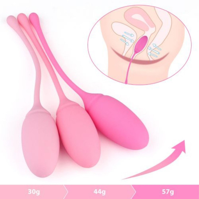 Toyz4lovers Palline Vaginali - Zestaw kulek dopochwowych, Różowy, 15.5 cm